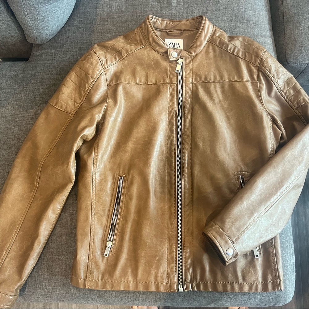 Zara Feux Leather Jacket